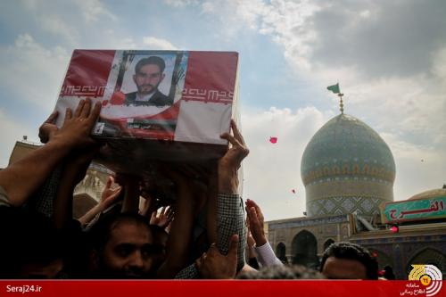 عکس : تشییع سه تن از شهدای مدافع حرم در شهرری