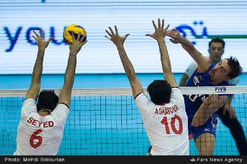 عکس:دیدار تیم‌های والیبال ایران و روسیه