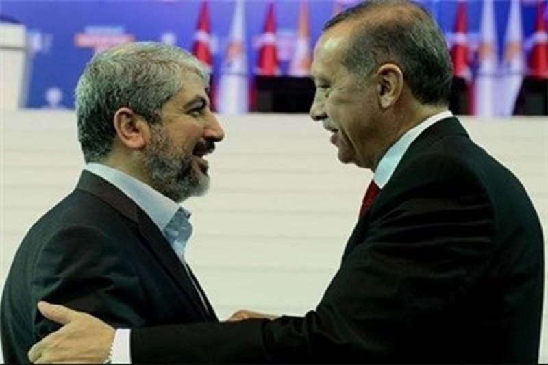 دیدار ۳ ساعته اردوغان با خالد مشعل پشت درهای بسته