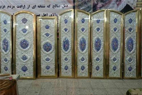ساخت درهای جدید حرم امامین عسگریین (ع) پایان یافت+عکس