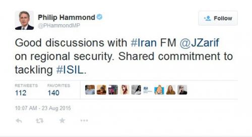 گزارش توییتری هاموند از سفرش به ایران 