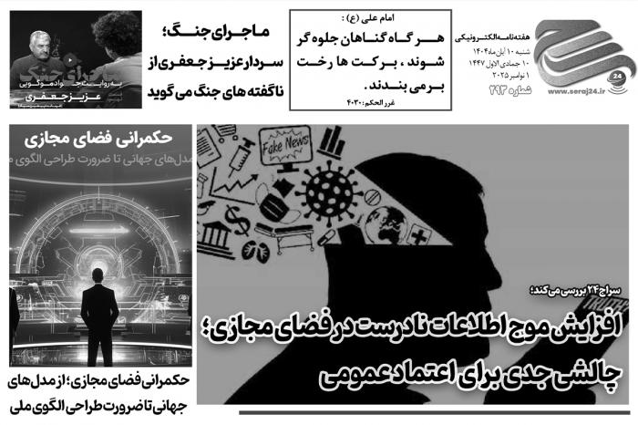 هفتهنامه الکترونیکی سراج۲۴ - شماره ۲۹۳